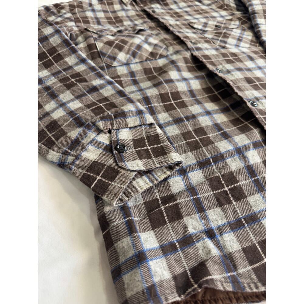 Vintage Sears Plaid Button Down Shirt| Made In The USA - Picture 2 of 9